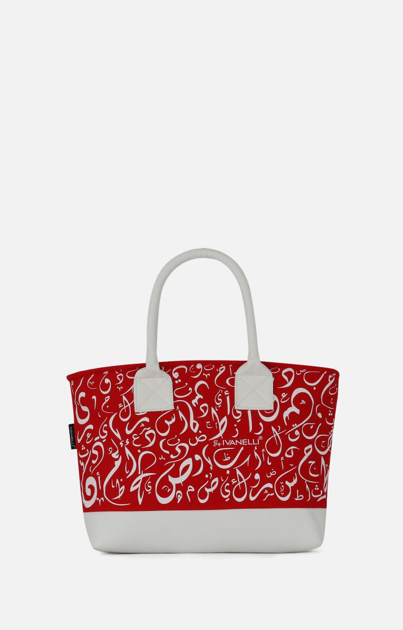 hand-bag-ivanelli-arabic-letter-calligraphy-red-front