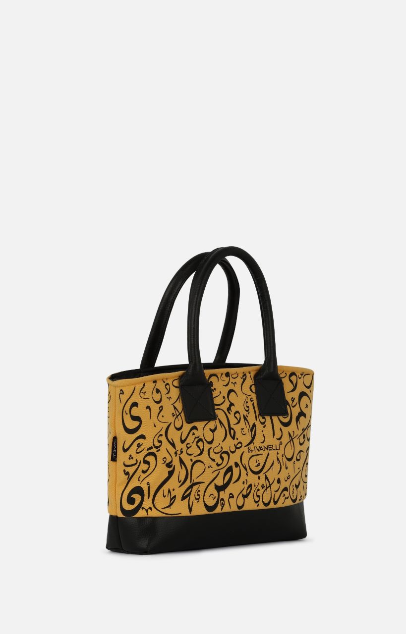 hand-bag-ivanelli-arabic-letter-calligraphy-yellow-side